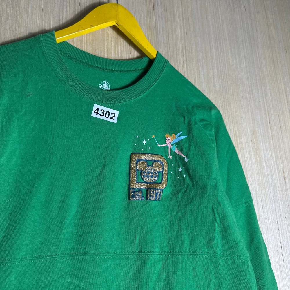 Walt Disney World Long Sleeve T-Shirt Mens Small Green Spirit Jersey Graphic - Picture 5 of 14
